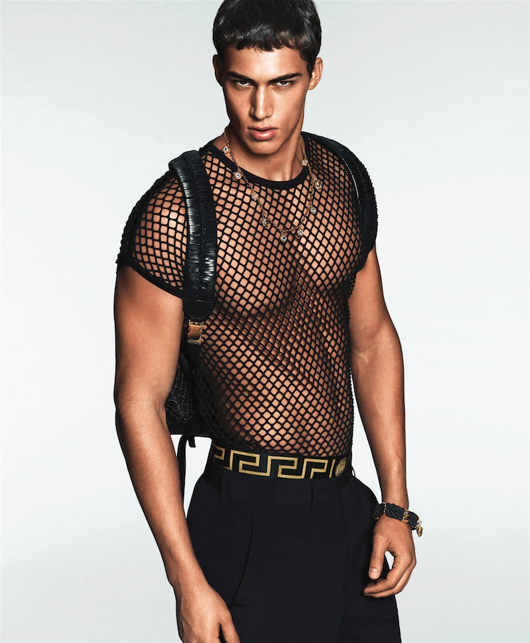 versace mesh top