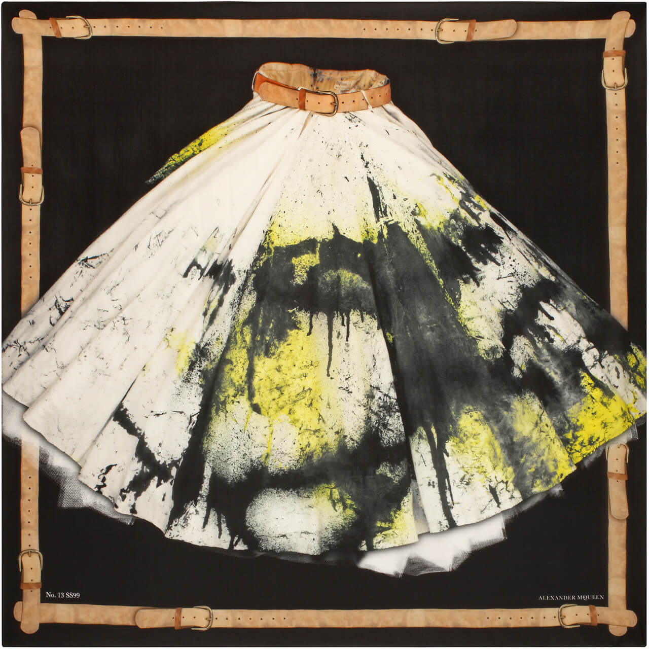 alexander mcqueen robot paint dress