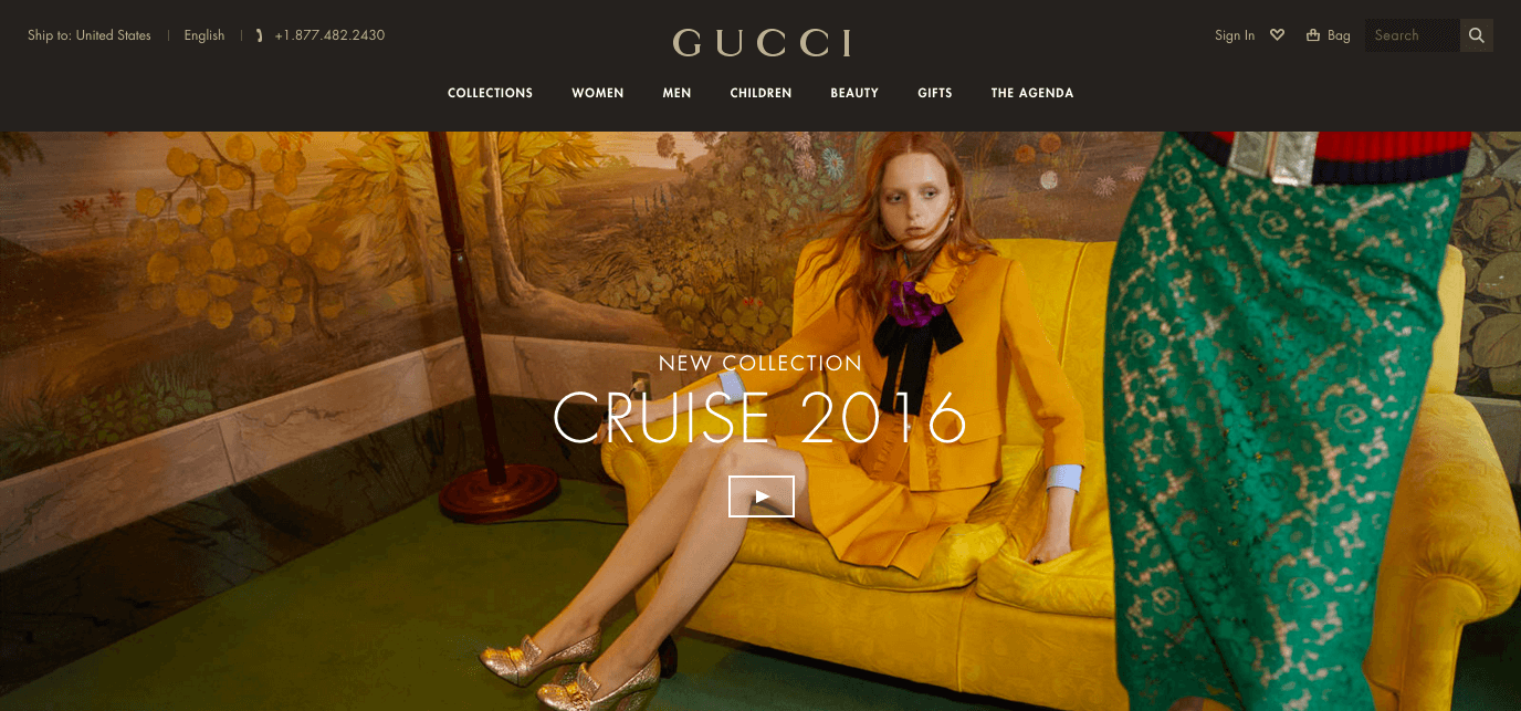 Gucci Launches New Website - 10 Magazine