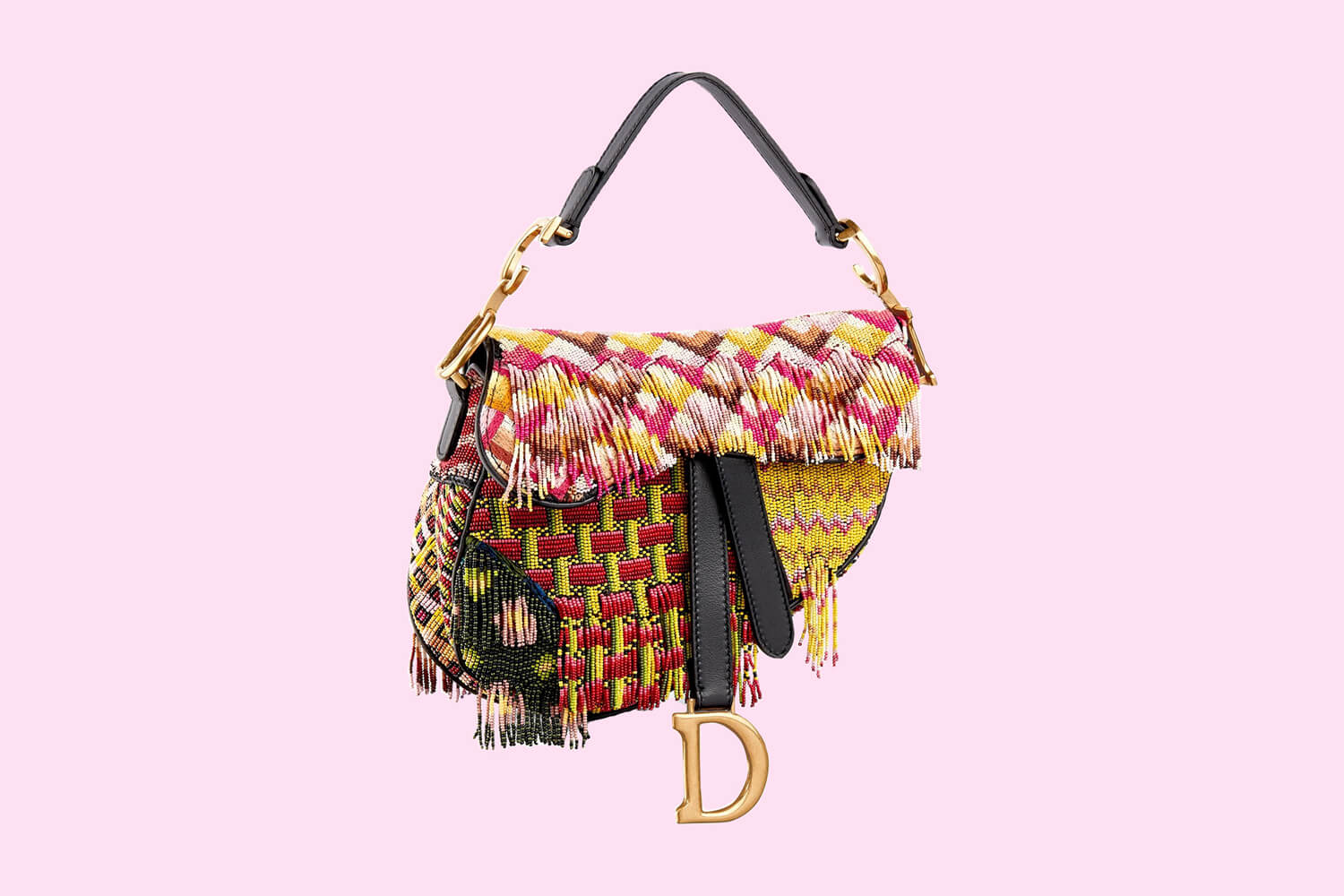 dior saddle embroidered bag