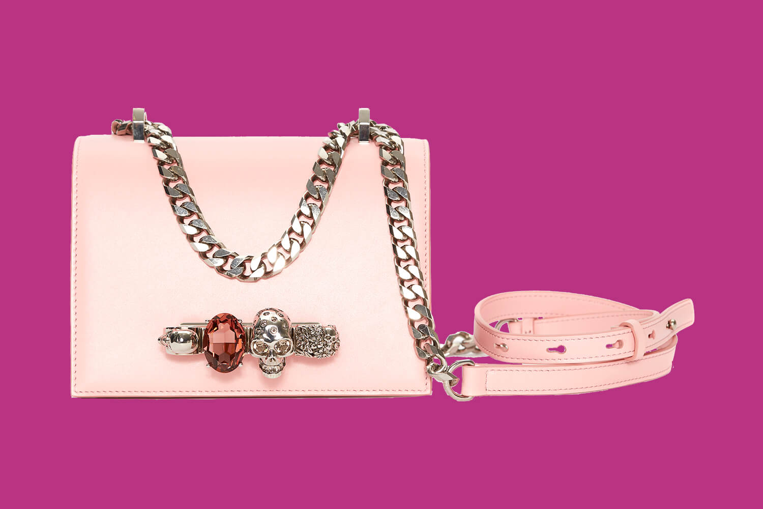 alexander mcqueen small jewelled satchel