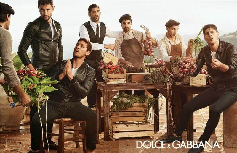 dolce and gabbana advert location