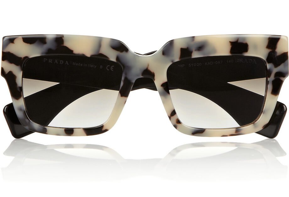 prada square frame sunglasses