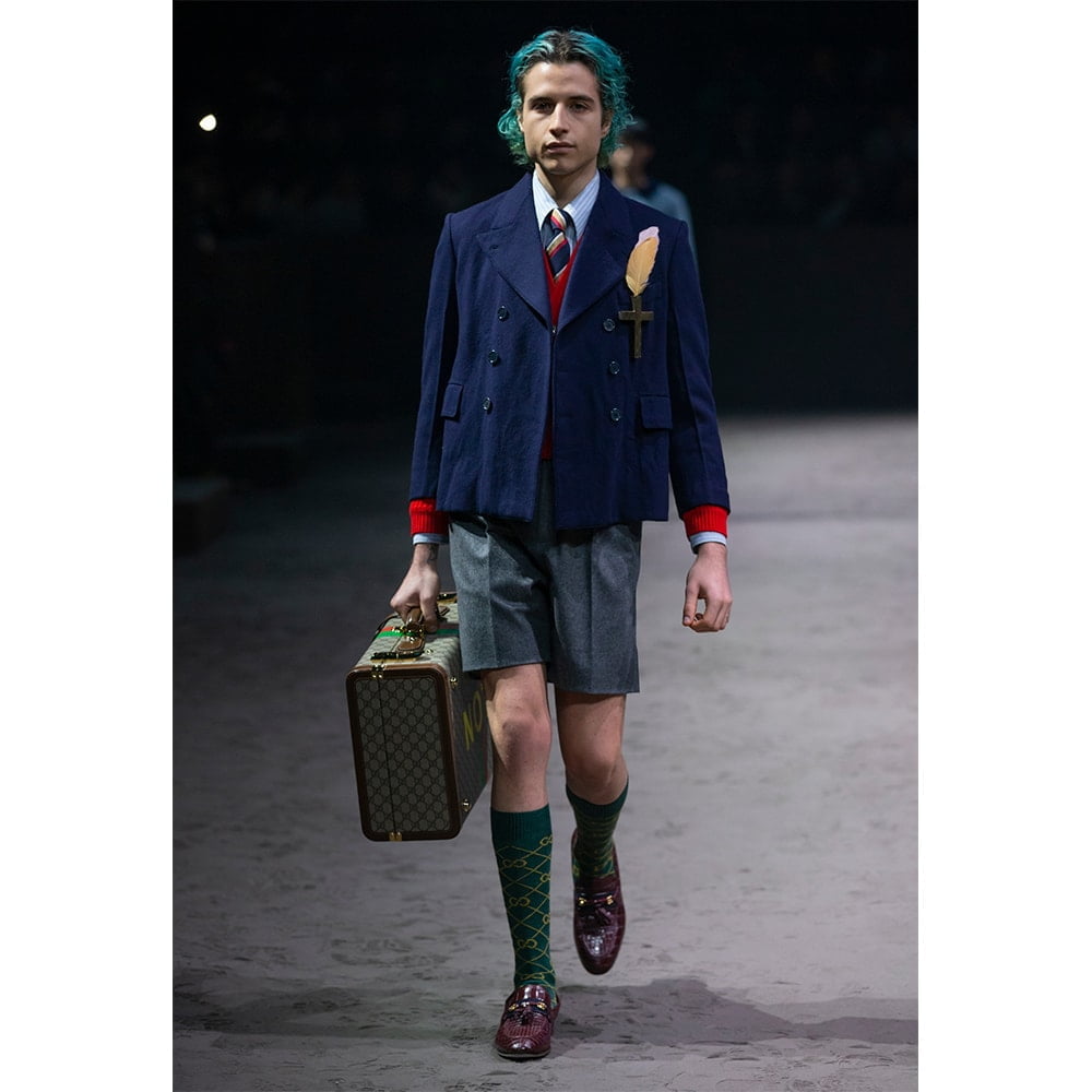 10 Questions with Giovanni Vetere, The Blue-Haired Conceptual Artist Who  Walked in Gucci's AW20 Show - 10 Magazine