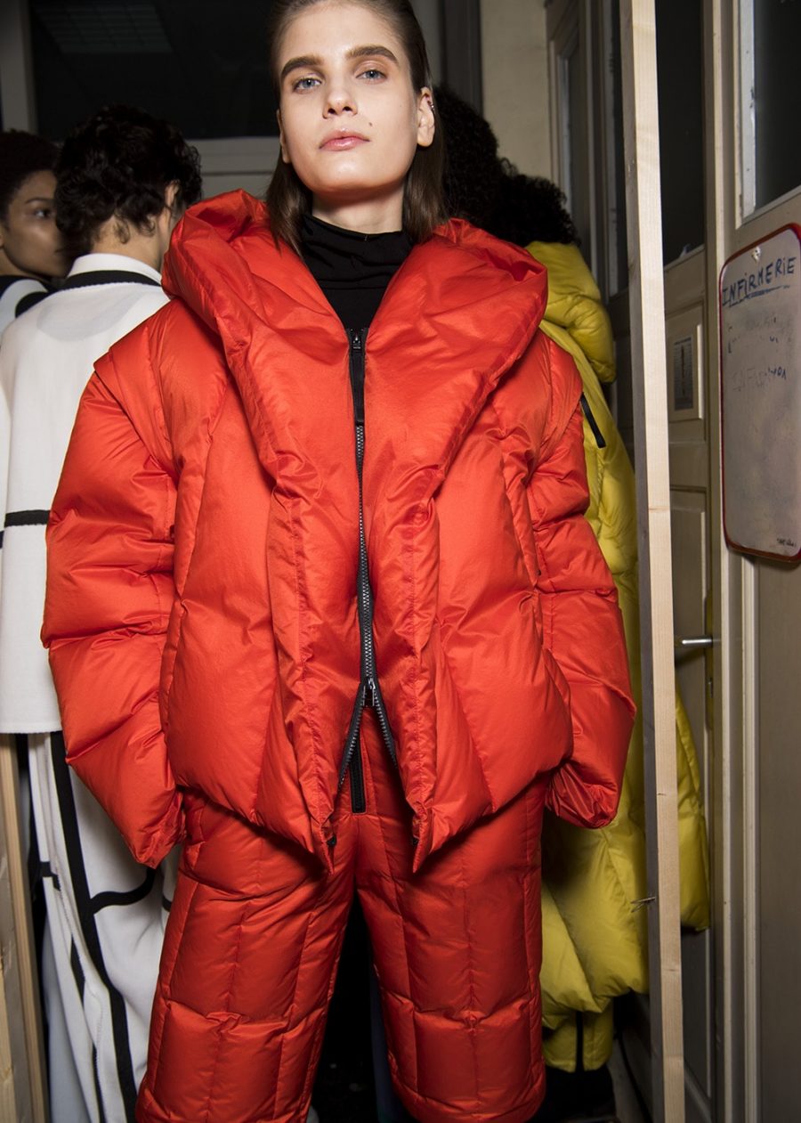 issey miyake down jacket