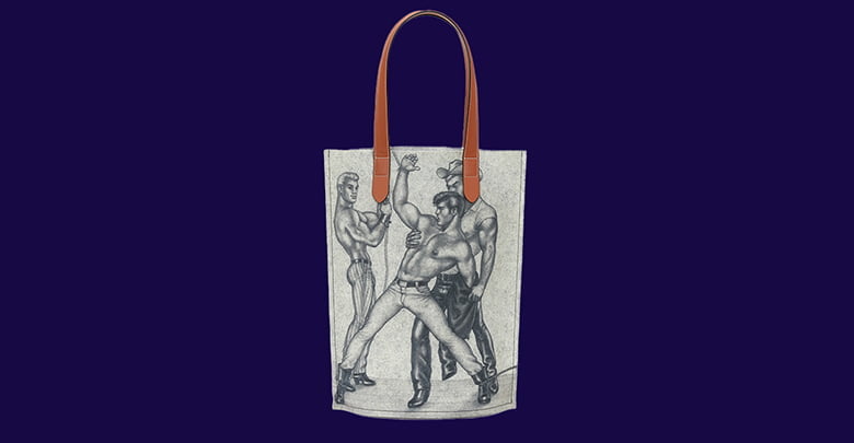 jw anderson tom of finland tote bolsa