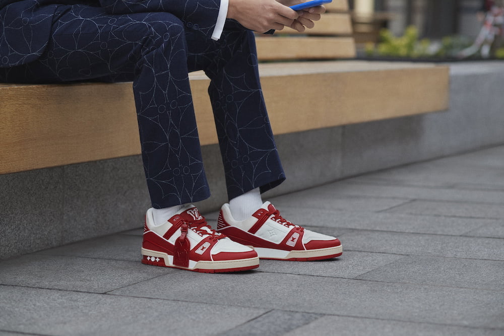 Vuitton Creates Exclusive (Red) Trainer for World Day - 10 Magazine